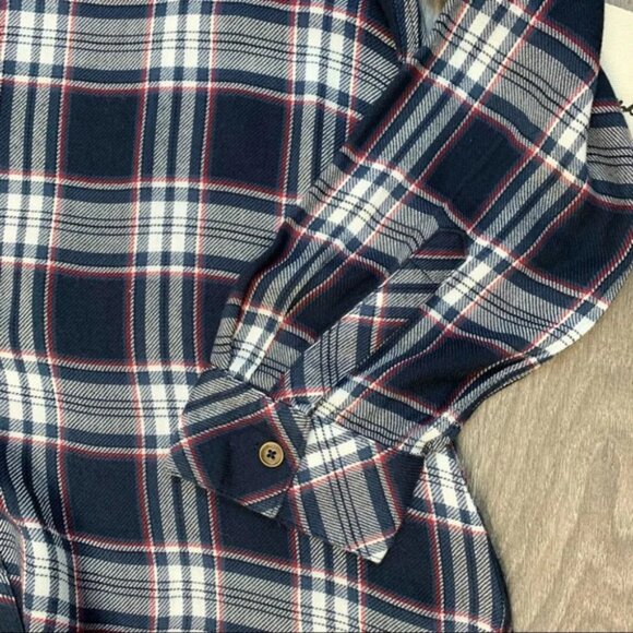 Anthropologie Ash and Ember Button Down Shirt Plaid Flannel Size XS - Picture 13 of 15